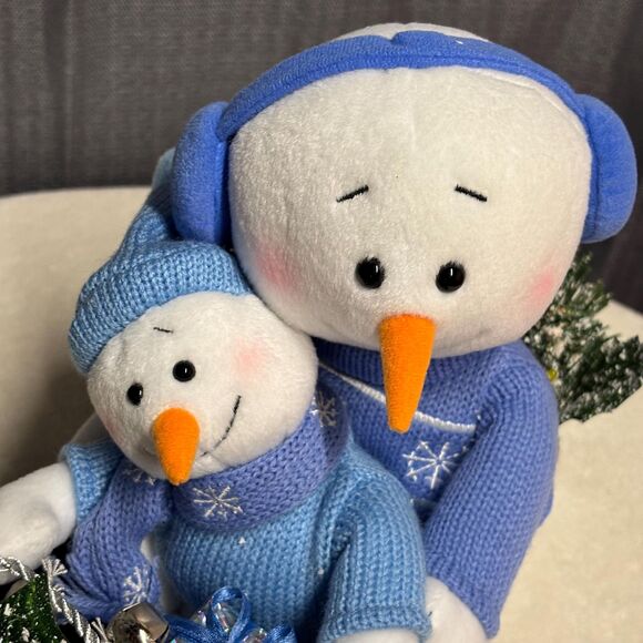 Avon Gift Collection Snowman Sled Figurine Winter Holiday Decor  Original Box - Picture 2 of 11